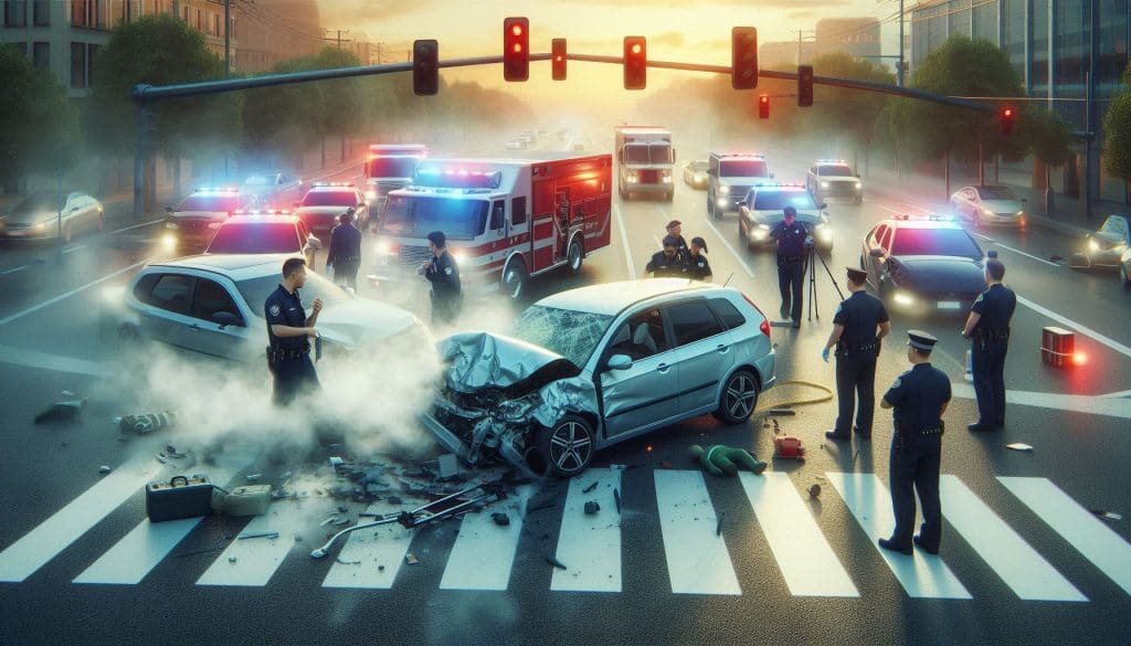 car accident scene