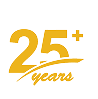 25+ years