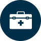 Medical kit icon
