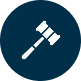 Gavel icon, symbolizing law and legal matters