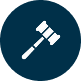 Gavel icon, symbolizing law and legal matters