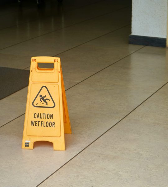 Workplace slip and fall accident