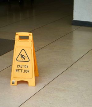 Workplace slip and fall accident